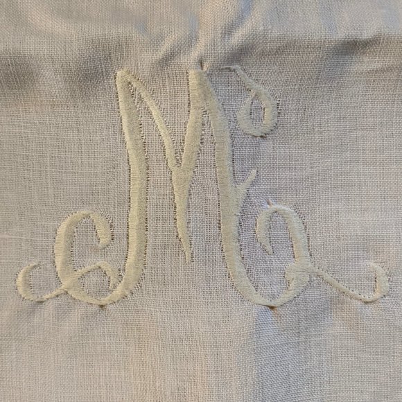 Embroidered NWOT Linen Table Runner (White) - Picture 4 of 8